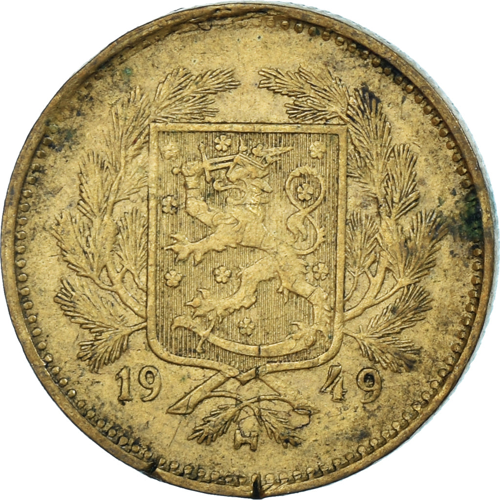 Münze, Finnland, 5 Markkaa, 1949