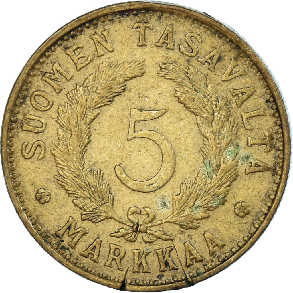 Münze, Finnland, 5 Markkaa, 1949