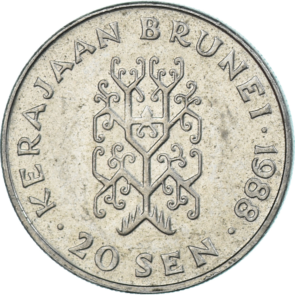 Coin, BRUNEI, 20 Sen, 1988