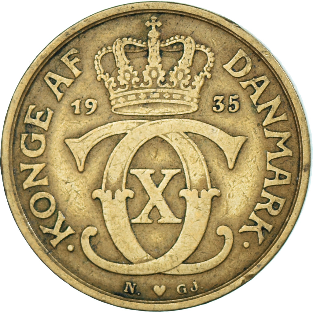 Coin, Denmark, Krone, 1935