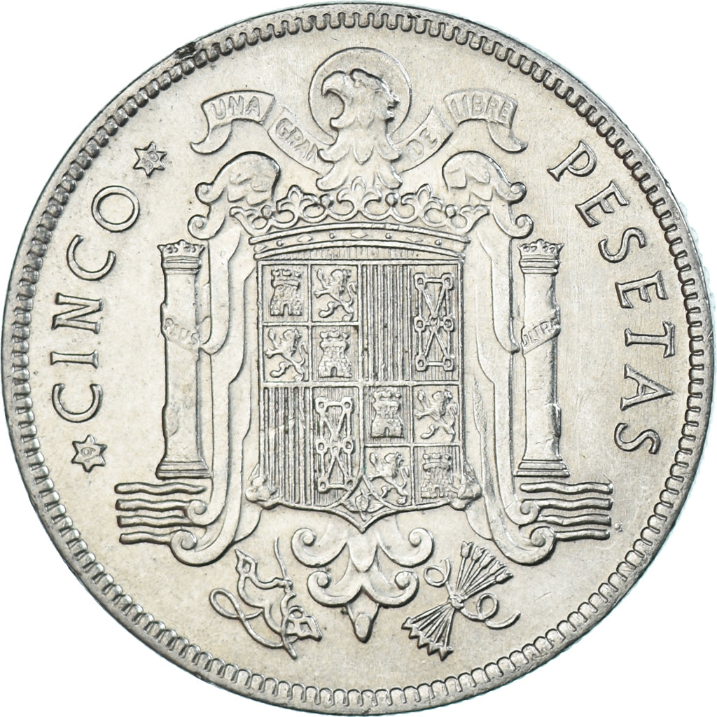 Moneda, España, 5 Pesetas, 1950