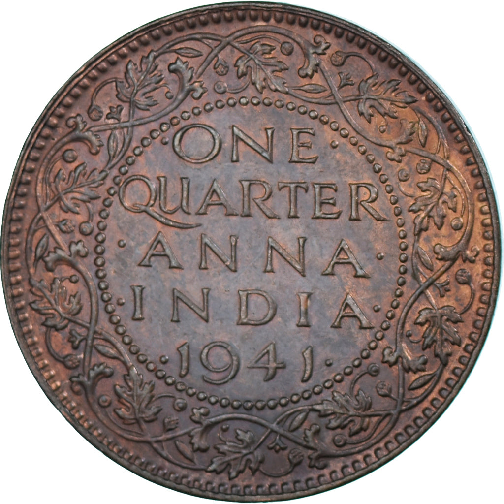 Munten, India, 1/4 Anna, 1941