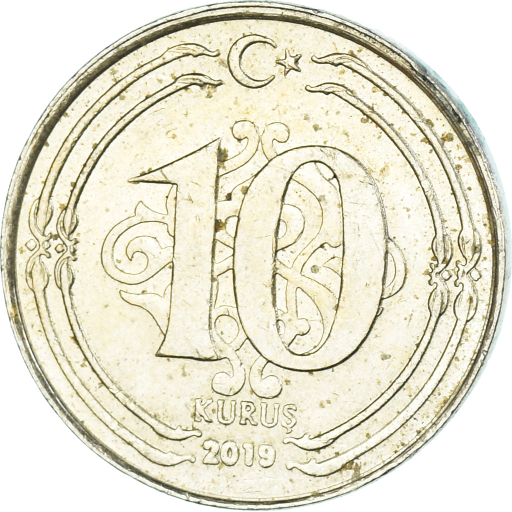 Munten, Turkije, 10 Kurus, 2019