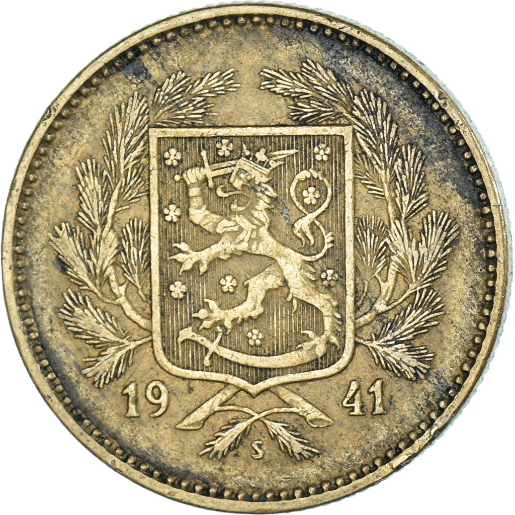 Moneta, Finlandia, 5 Markkaa, 1941