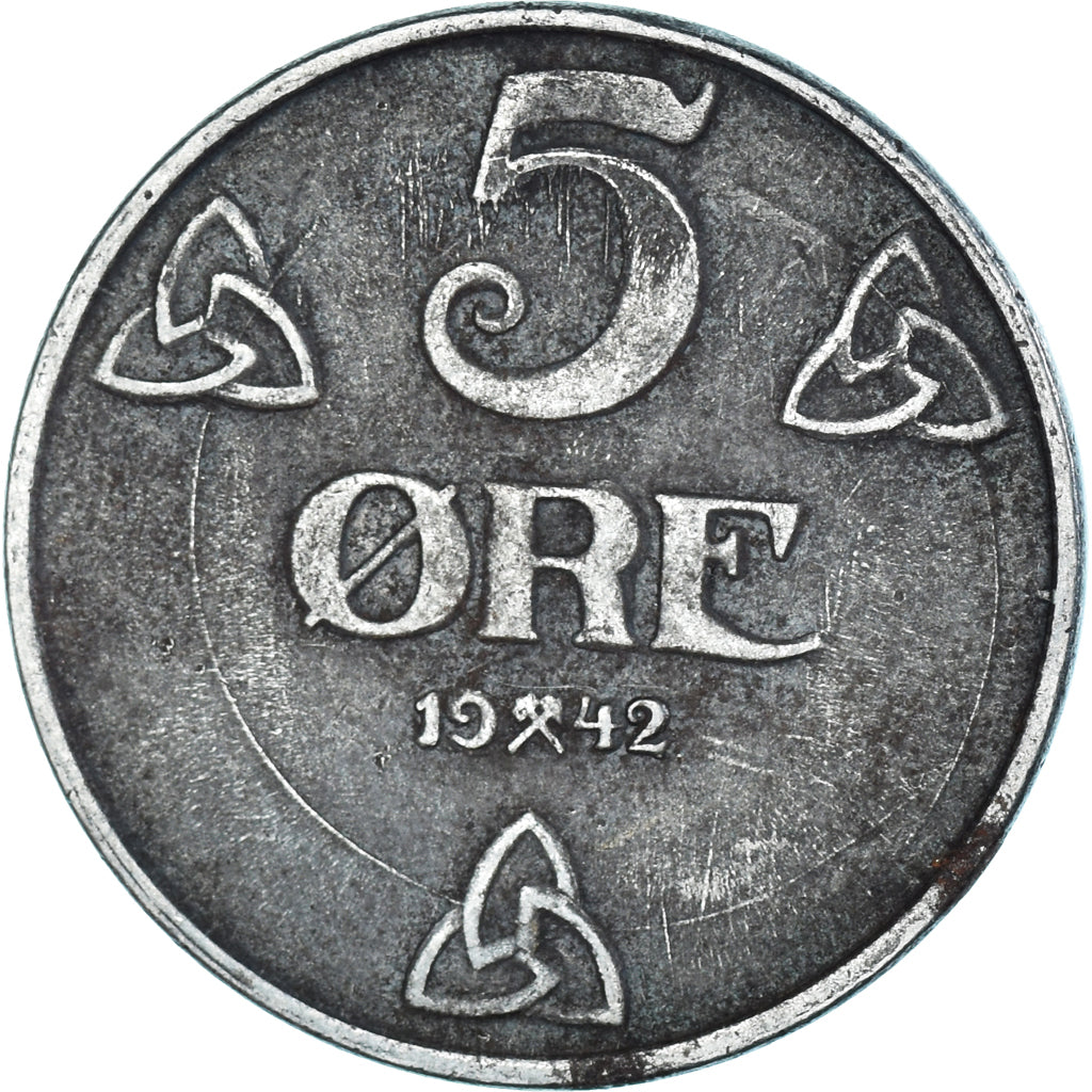 Münze, Norwegen, 5 Öre, 1942