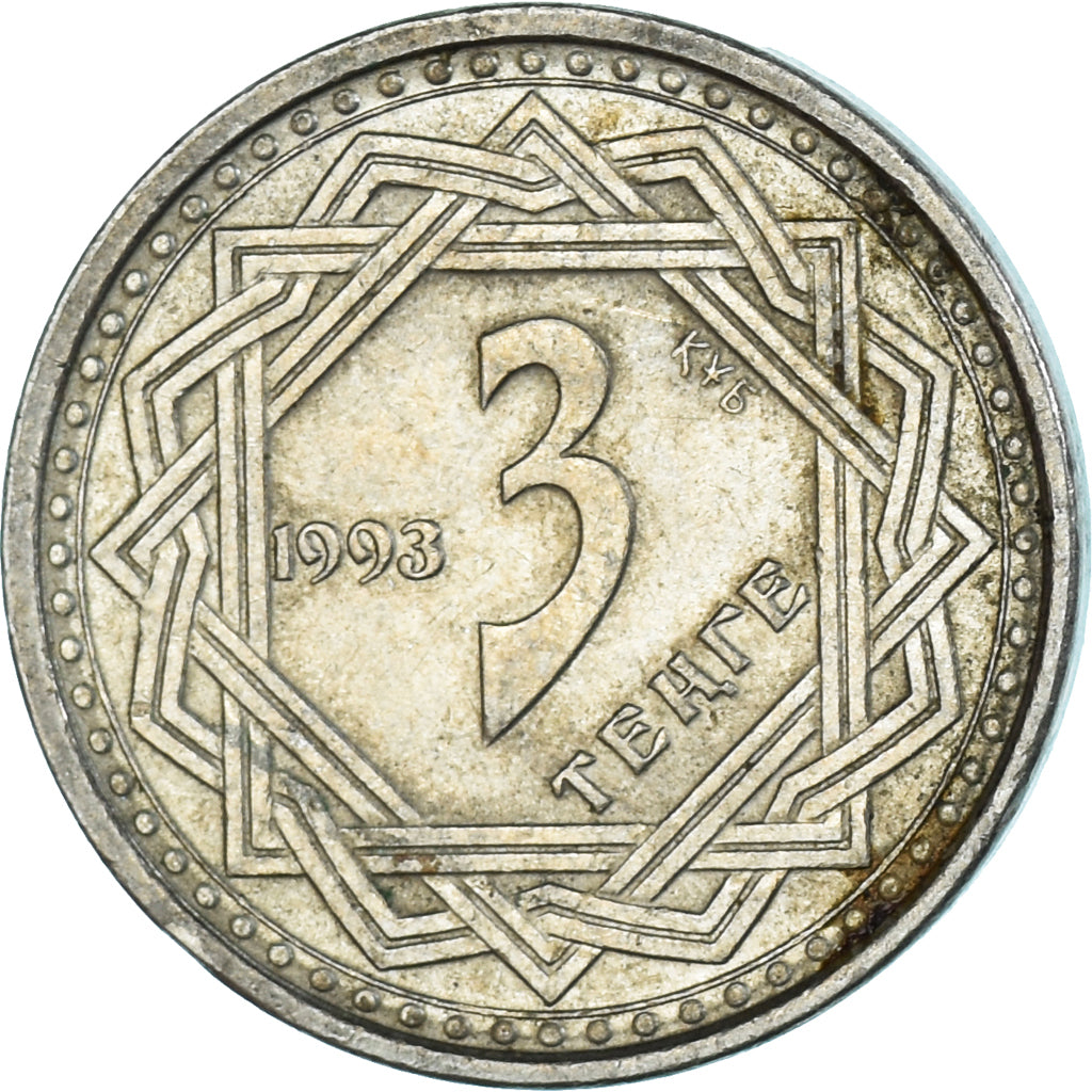 Moneta, Kazakistan, 3 Tenge, 1993