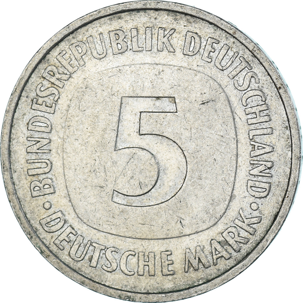 Moeda, Alemanha, 5 Mark, 1977