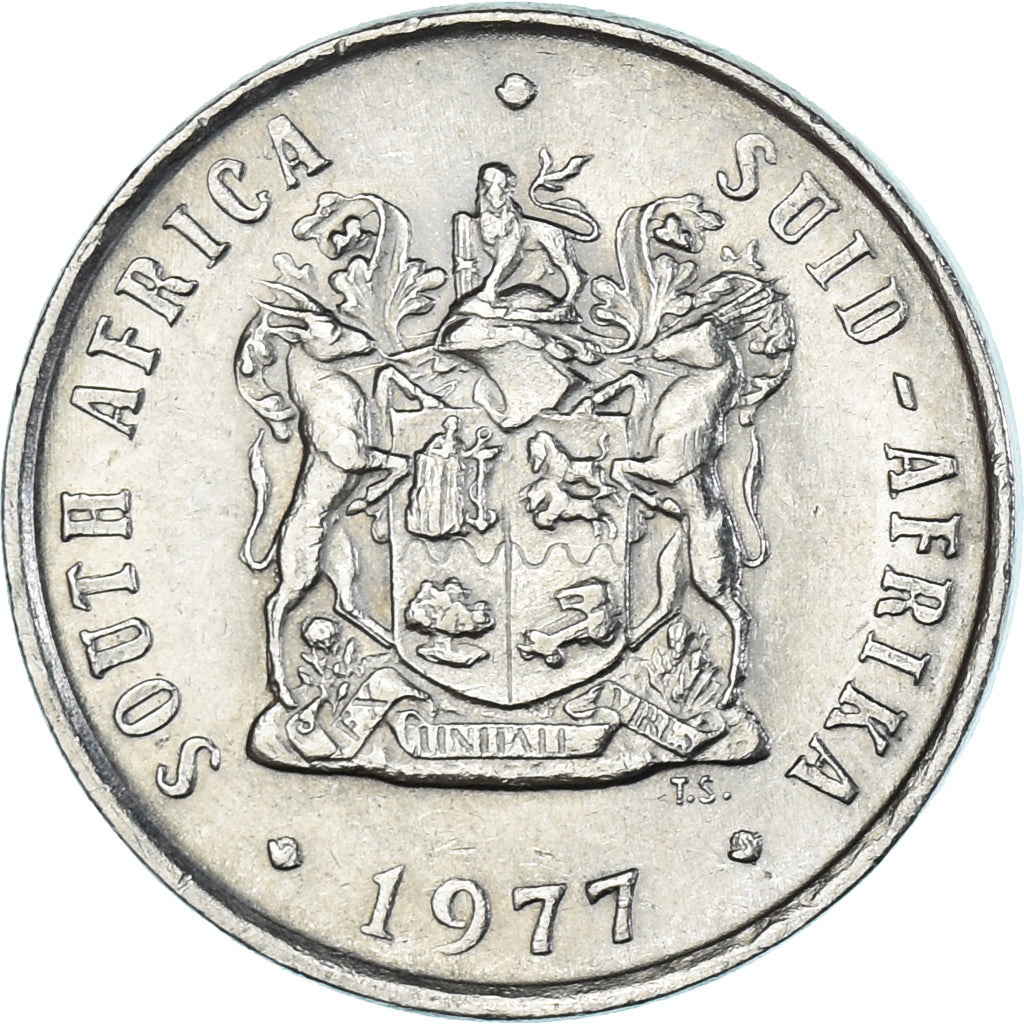 Munten, Zuid Afrika, 10 Cents, 1977