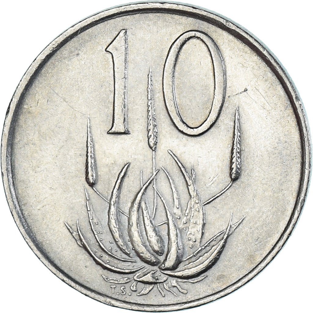 Munten, Zuid Afrika, 10 Cents, 1977