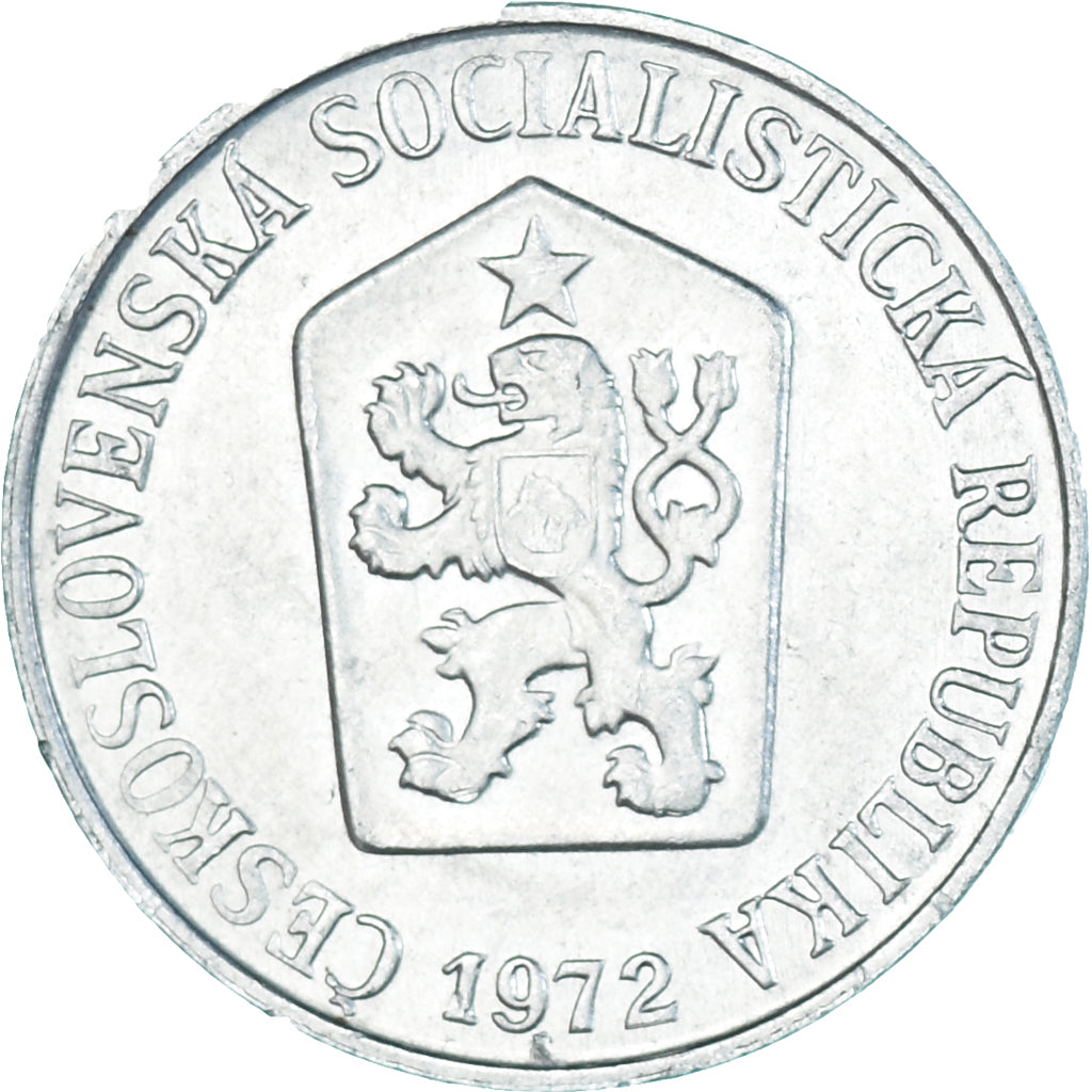 Coin, Czechoslovakia, 5 Haleru, 1972