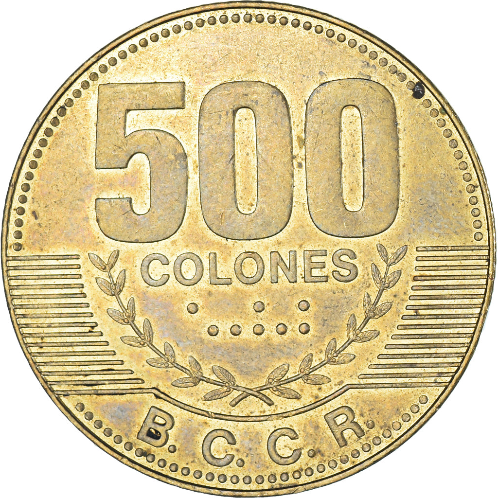 Moneda, Costa Rica, 500 Colones, 2007