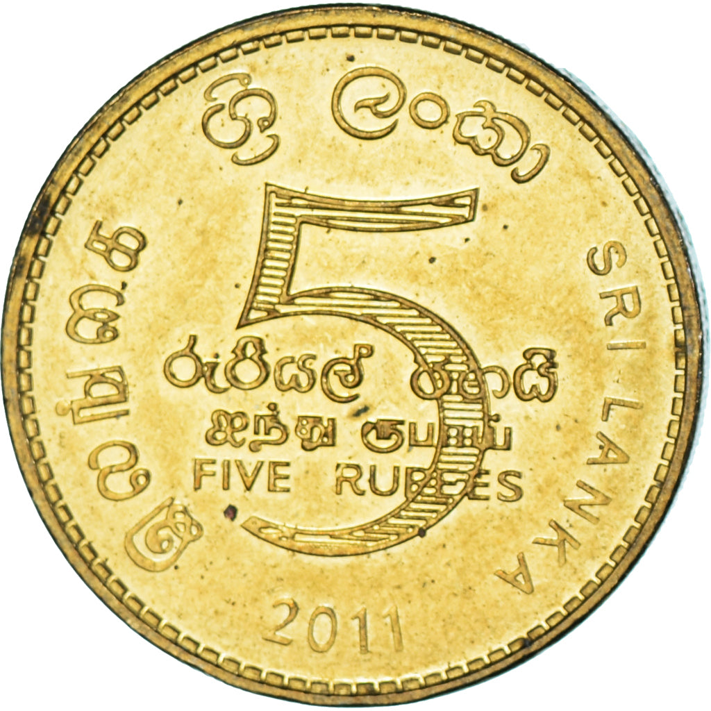 Munten, Sri Lanka, 5 Rupees, 2011
