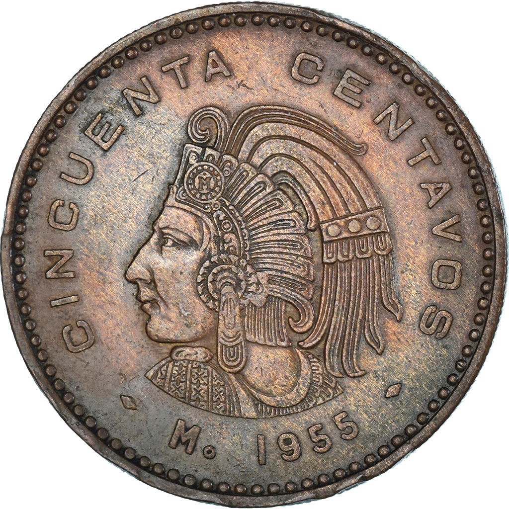 Moneta, Messico, 50 Centavos, 1955