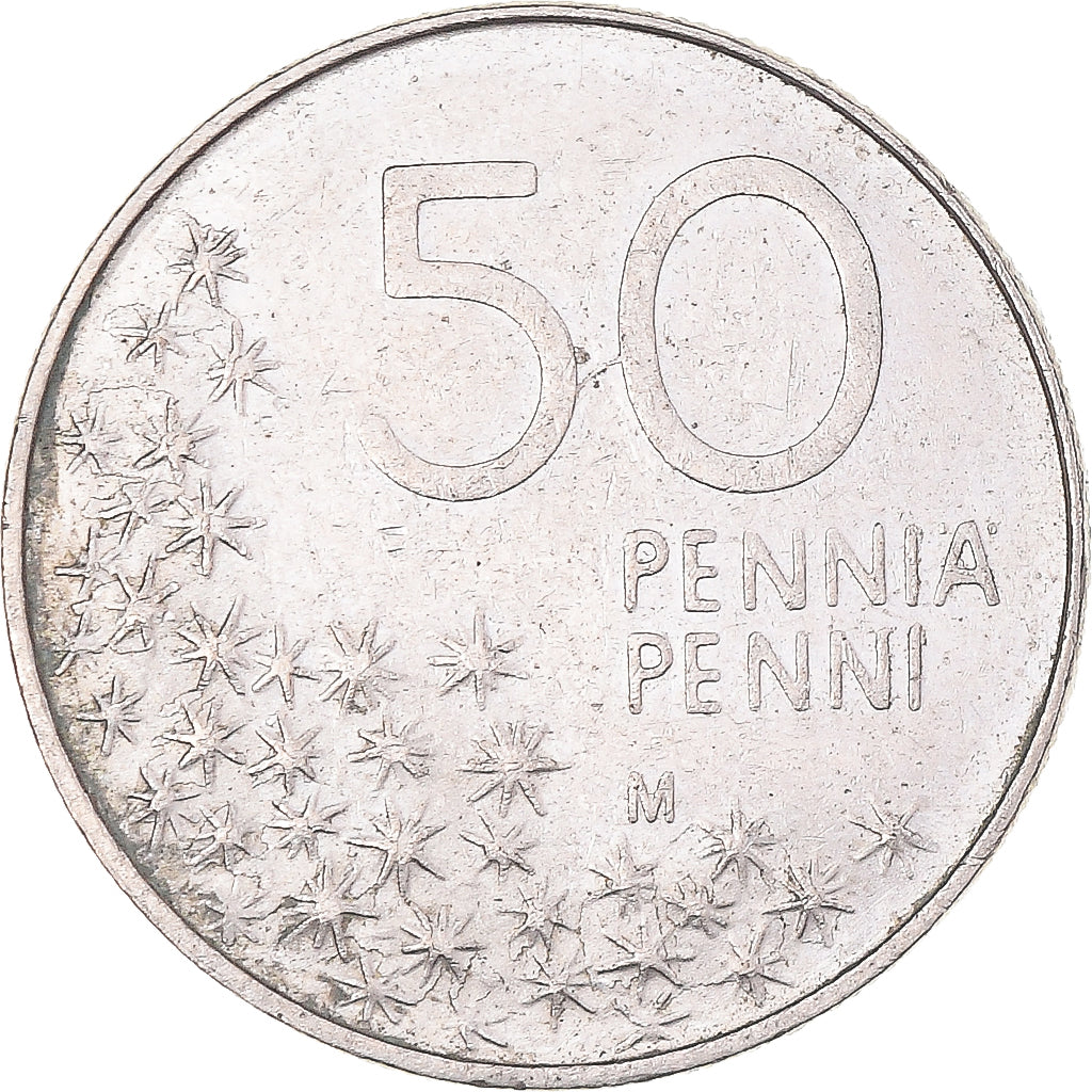 Moneta, Finlandia, 50 Penniä, 1991