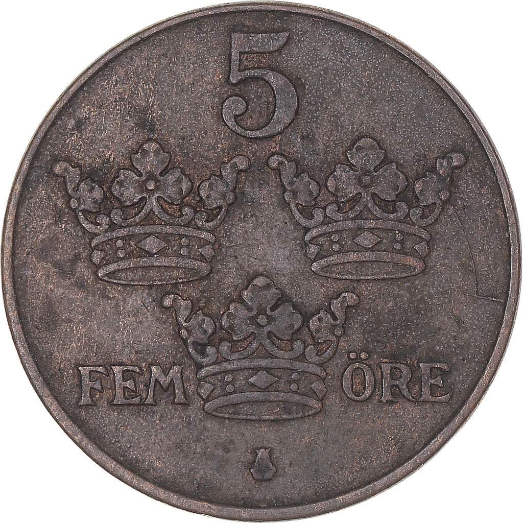 Moneta, Szwecja, 5 Öre, 1925