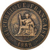 Monnaie, Indochine Française, Cent, 1888, Paris, TTB, Bronze, KM:1, Lecompte:39