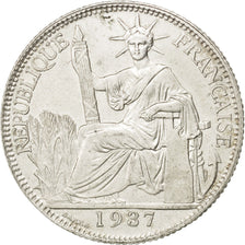 Indocina francese, 20 Cents, 1937, Paris, SPL, Argento, KM:17.2