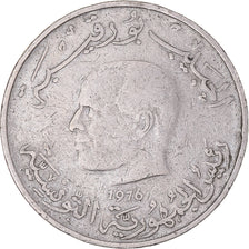 Münze, Tunesien, Dinar, 1976, S+, Nickel