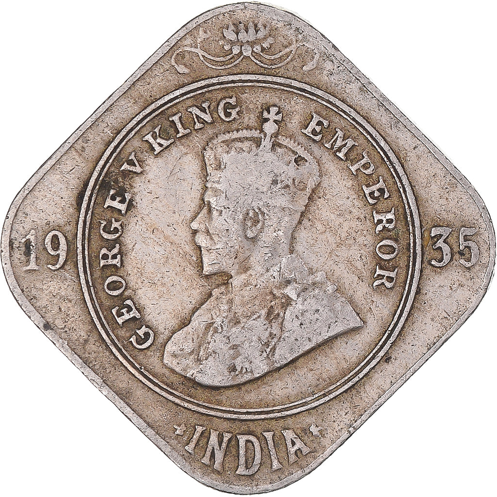 Monnaie, Inde, 2 Annas, 1935