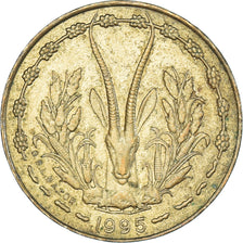 Coin, West African States, 5 Francs, 1995