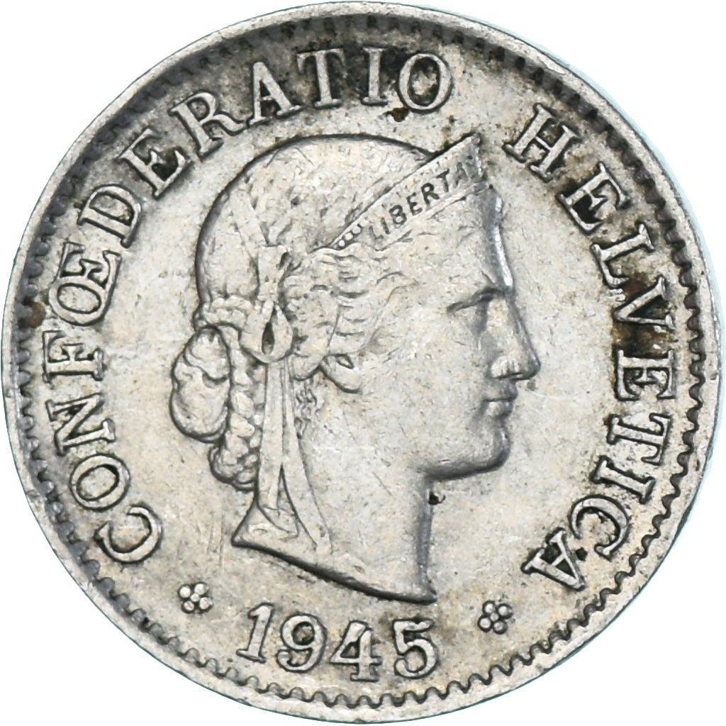 Moneta, Svizzera, 5 Rappen, 1945