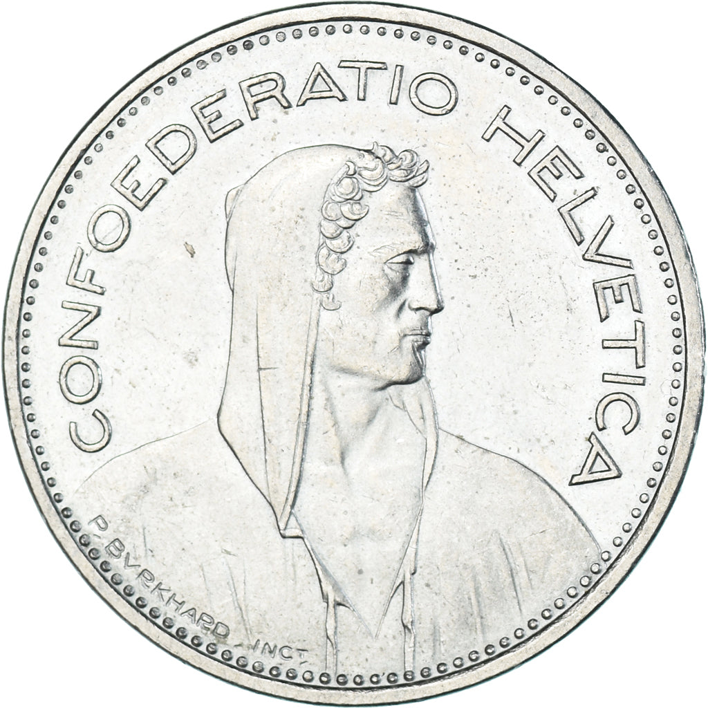 Münze, Schweiz, 5 Francs, 1985