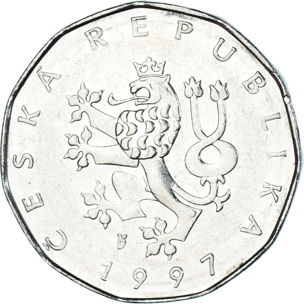 Moneda, República Checa, 2 Koruny, 1997