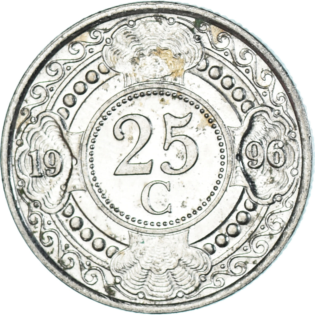 Coin, Netherlands Antilles, 25 Cents, 1996
