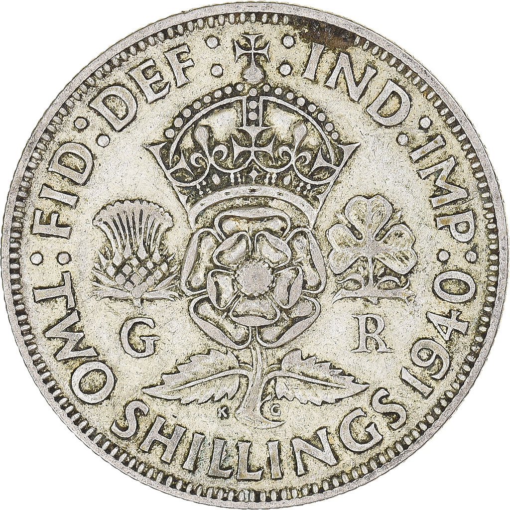 Coin, Great Britain, Florin, Two Shillings, 1940