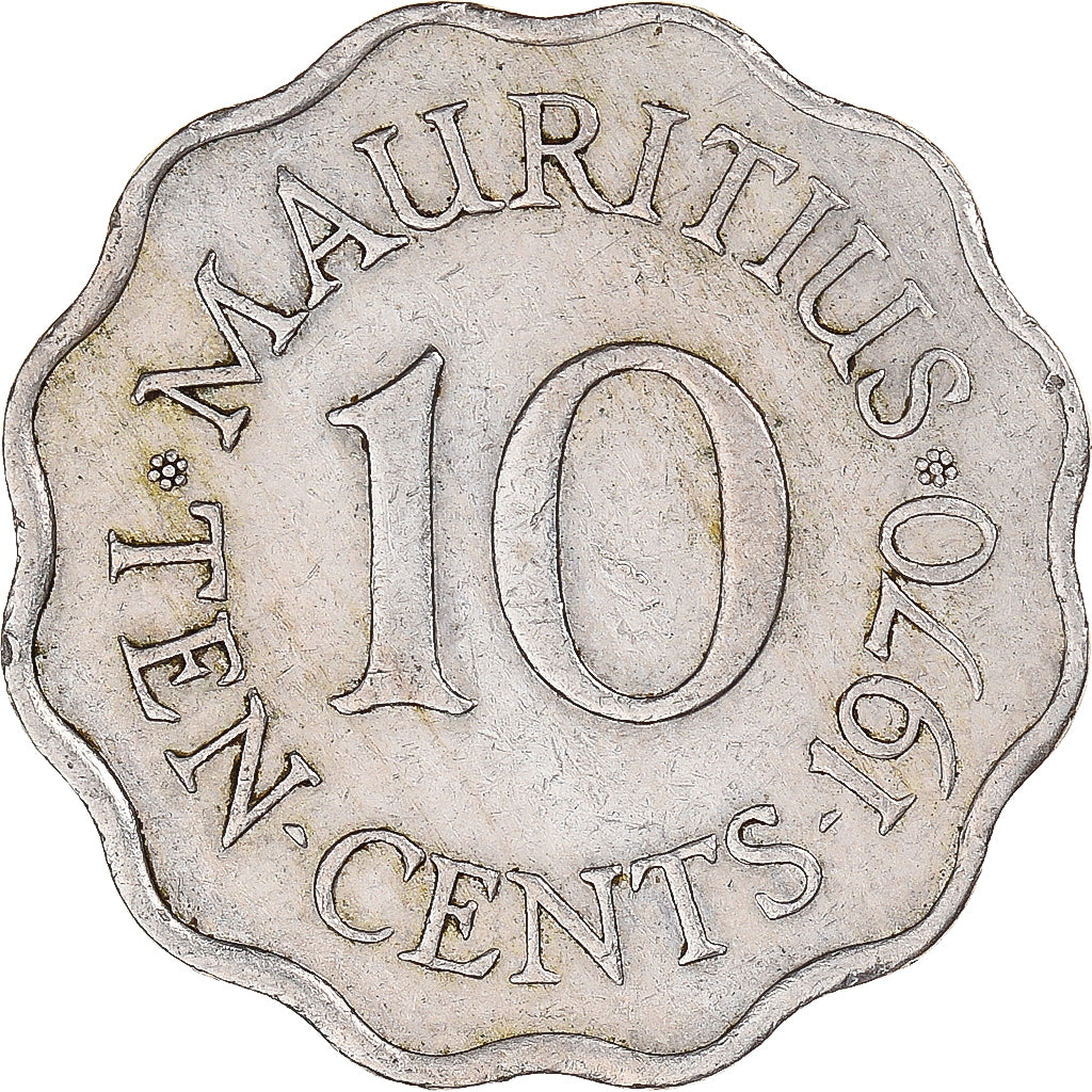 Monnaie, Maurice, 10 Cents, 1970