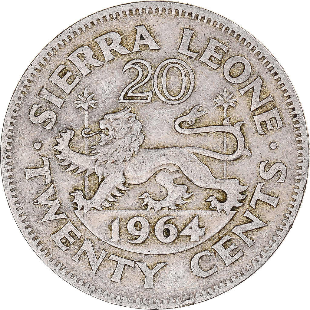Coin, Sierra Leone, 20 Cents, 1964