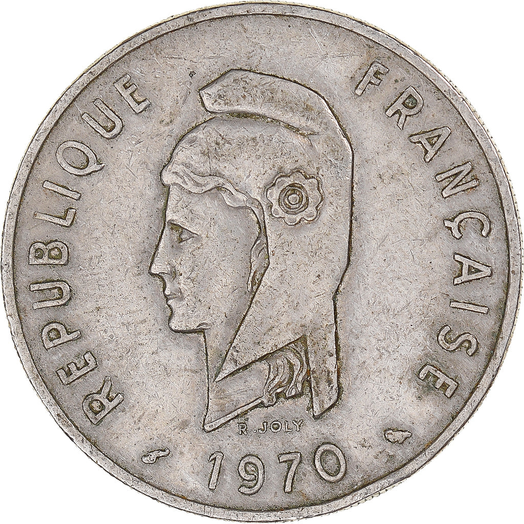 Coin, FRENCH AFARS & ISSAS, 100 Francs, 1970
