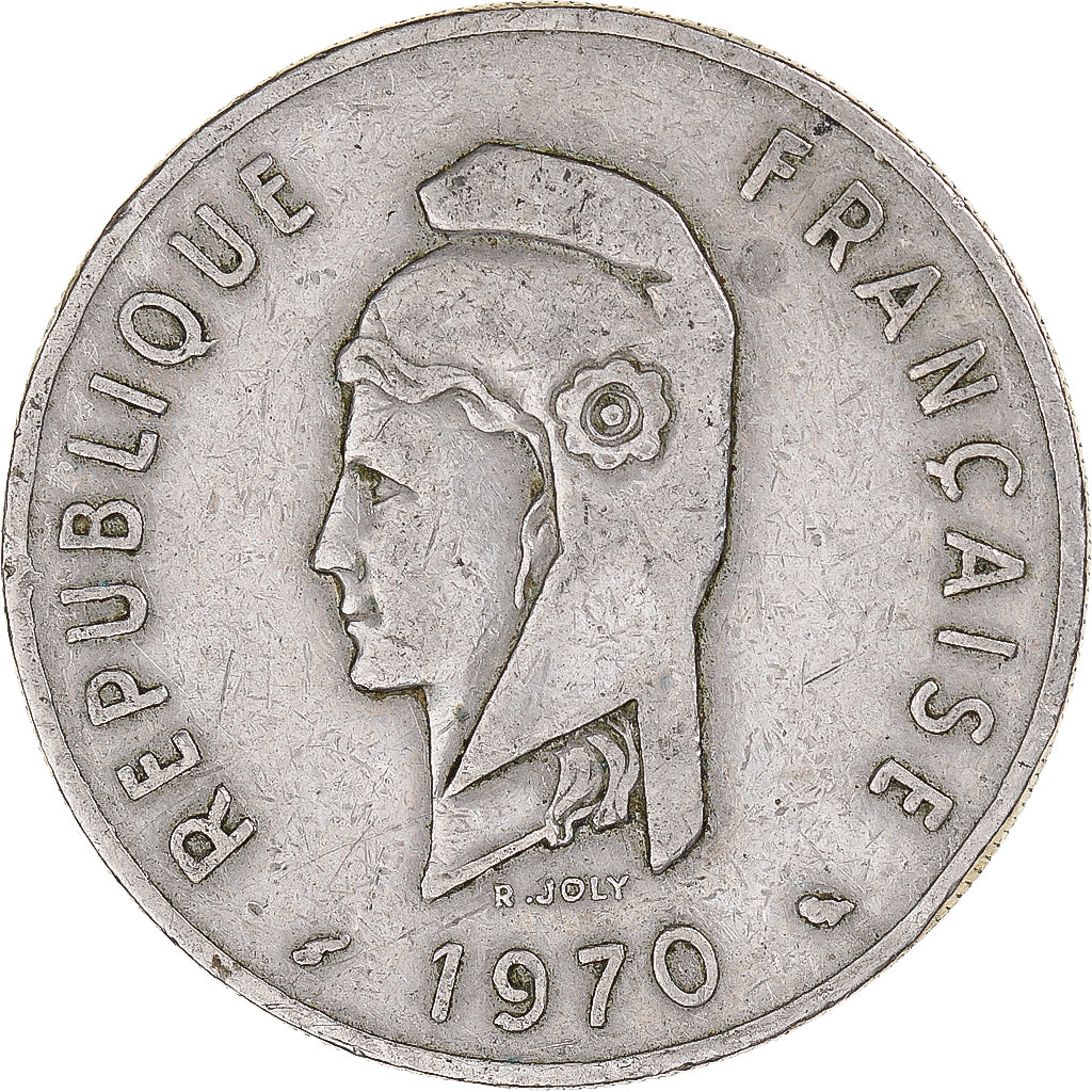 Coin, FRENCH AFARS & ISSAS, 100 Francs, 1970