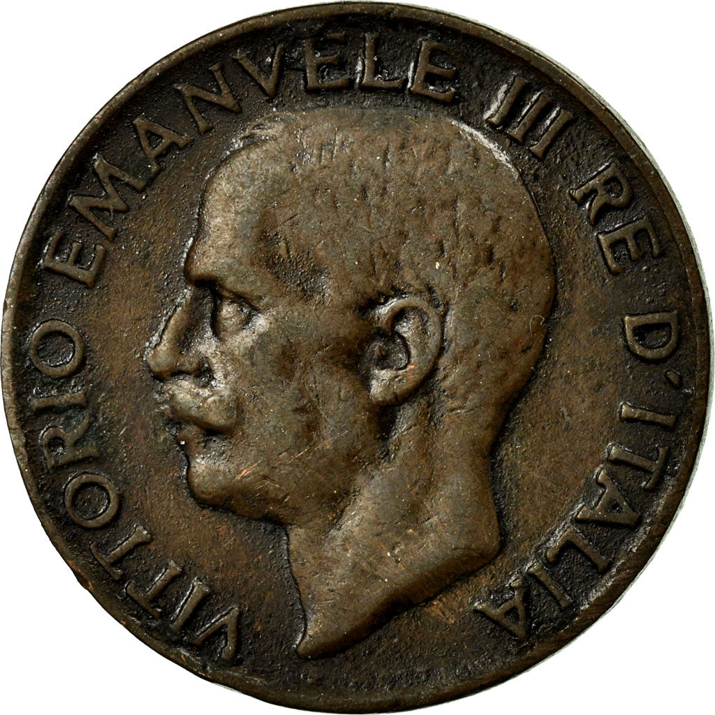 Coin, Italy, Vittorio Emanuele III, 5 Centesimi, 1921, Rome, EF(40-45), Bronze