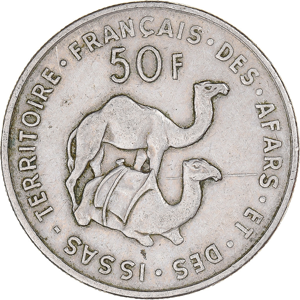 Coin, FRENCH AFARS & ISSAS, 50 Francs, 1975
