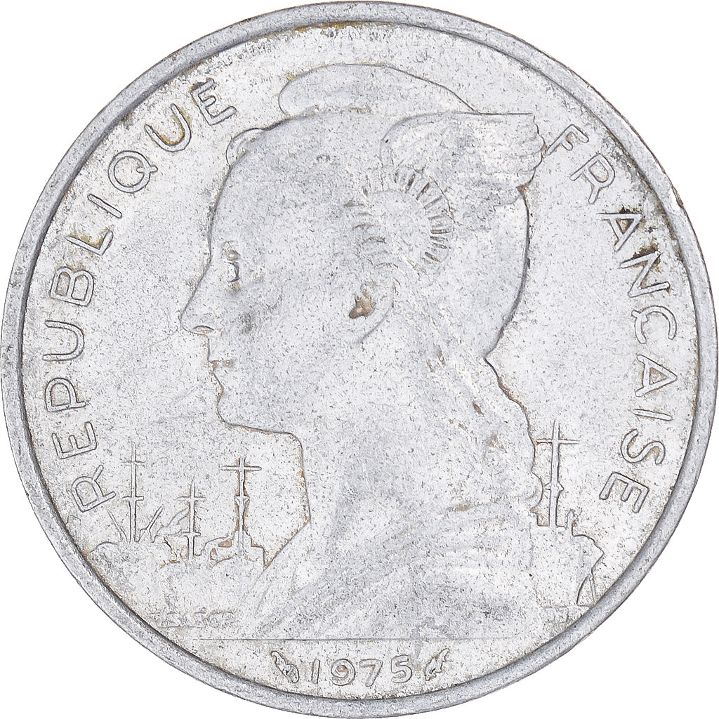 Coin, FRENCH AFARS & ISSAS, 5 Francs, 1975