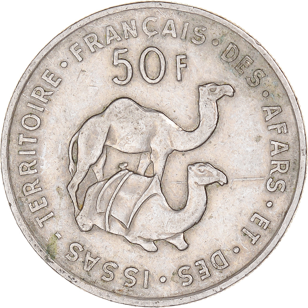 Münze, FRENCH AFARS & ISSAS, 50 Francs, 1970