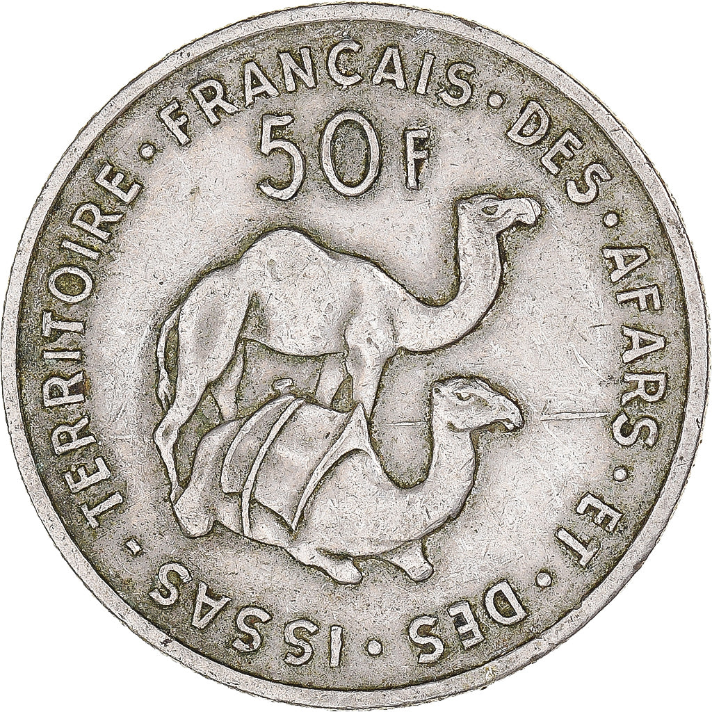 Coin, FRENCH AFARS & ISSAS, 50 Francs, 1970