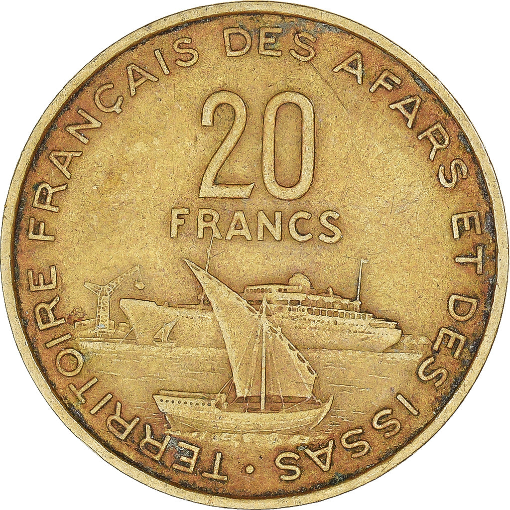 Coin, FRENCH AFARS & ISSAS, 20 Francs, 1968