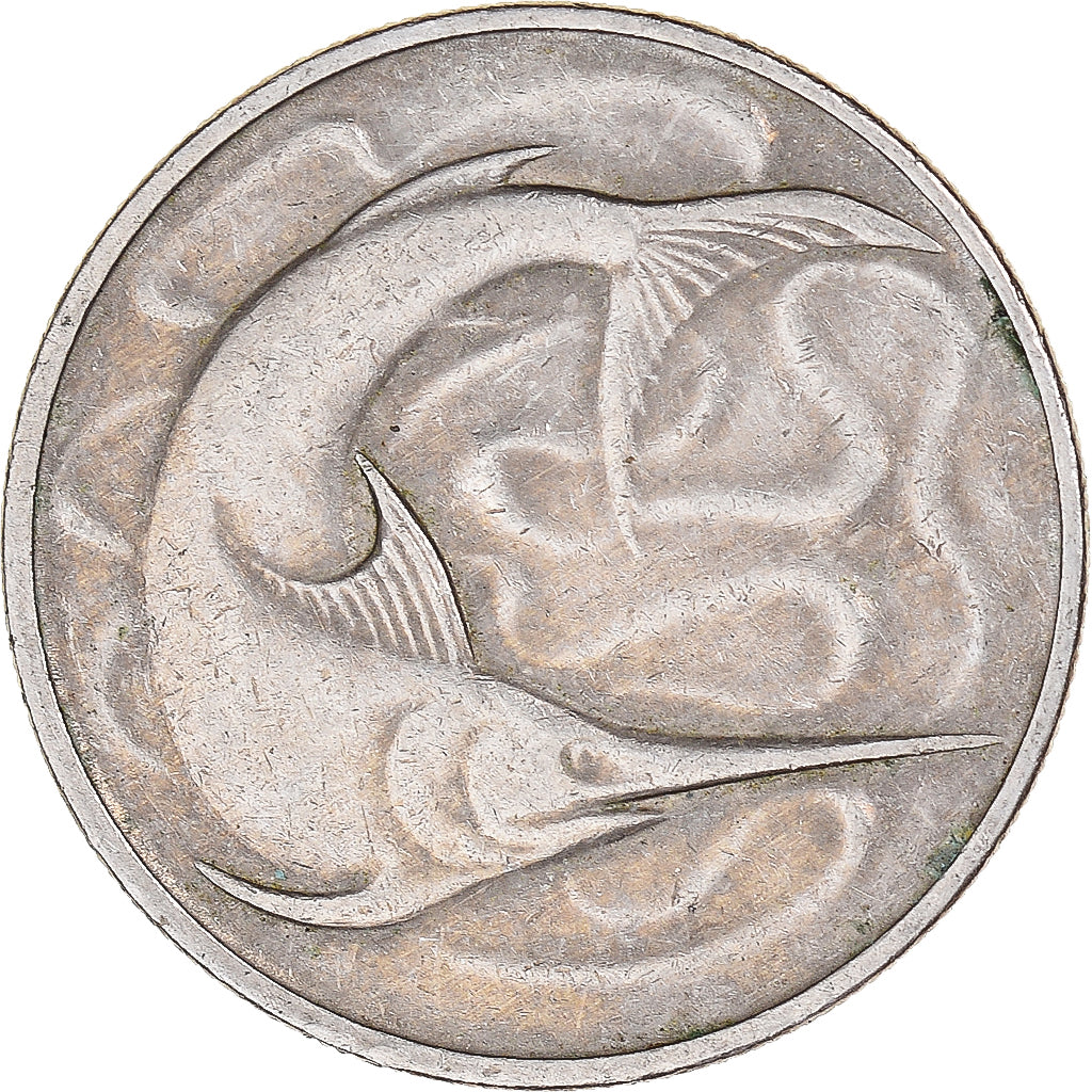 Münze, Singapur, 20 Cents, 1971