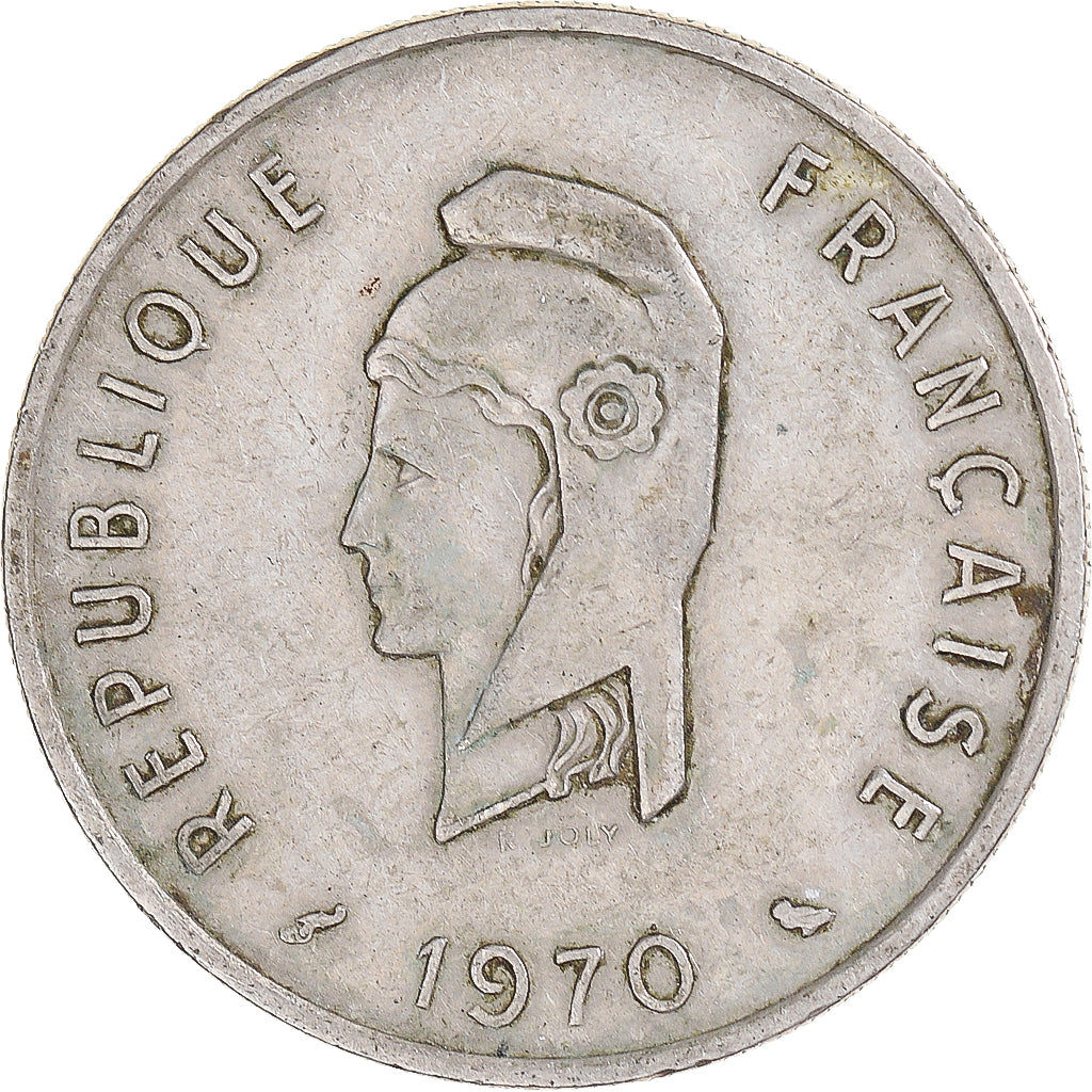 Moneta, FRANCUSKIE TERYTORIUM AFARÓW i ISÓW, 50 Francs, 1970