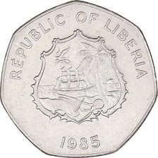 Coin, Liberia, 5 Dollars, 1985
