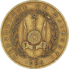 Monnaie, Djibouti, 20 Francs, 1986