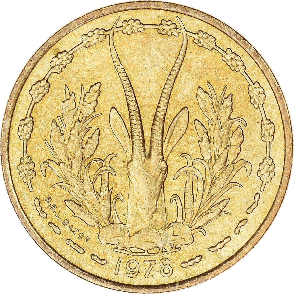Moeda, Estados da África Ocidental, 25 Francs, 1978