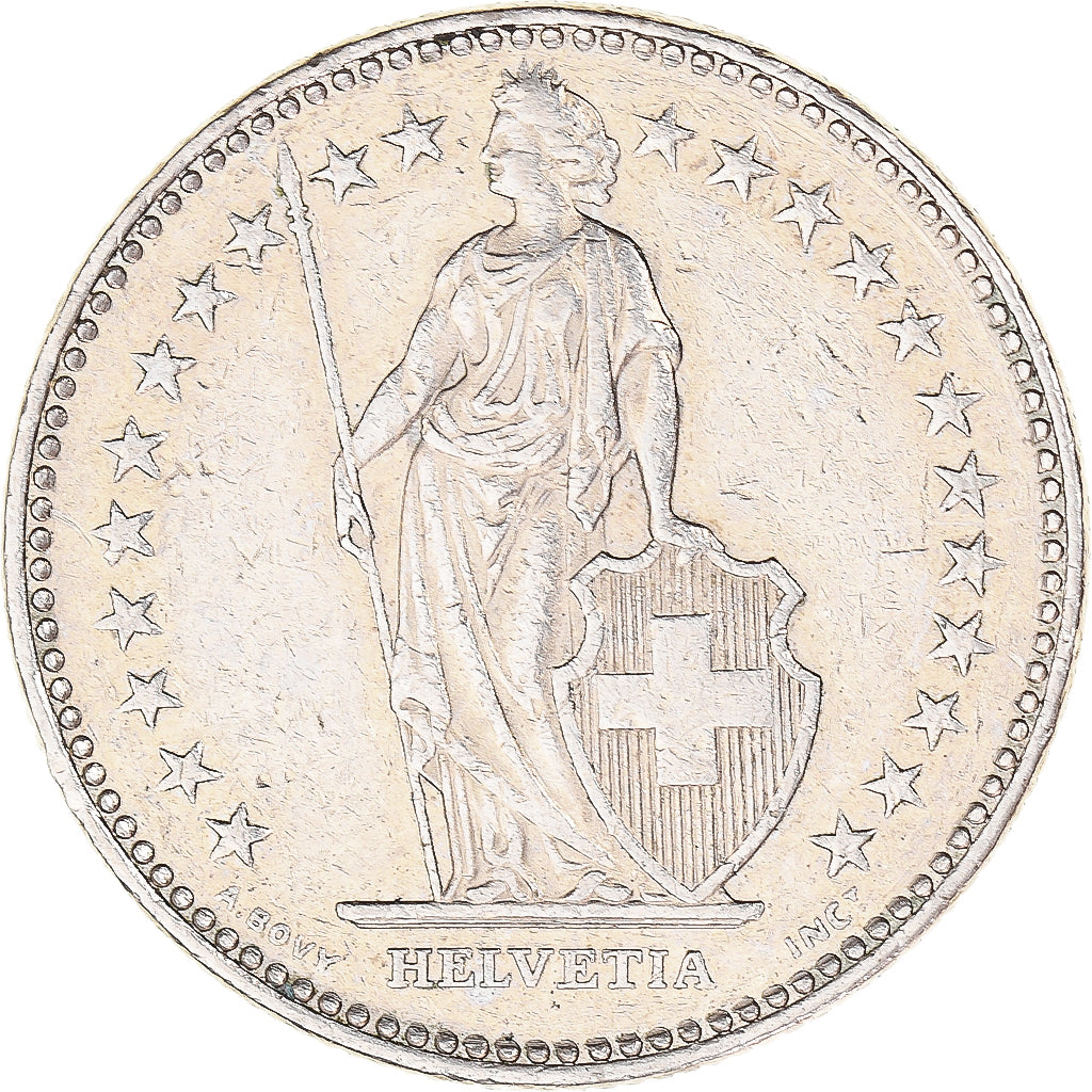 Moneta, Szwajcaria, 2 Francs, 1988