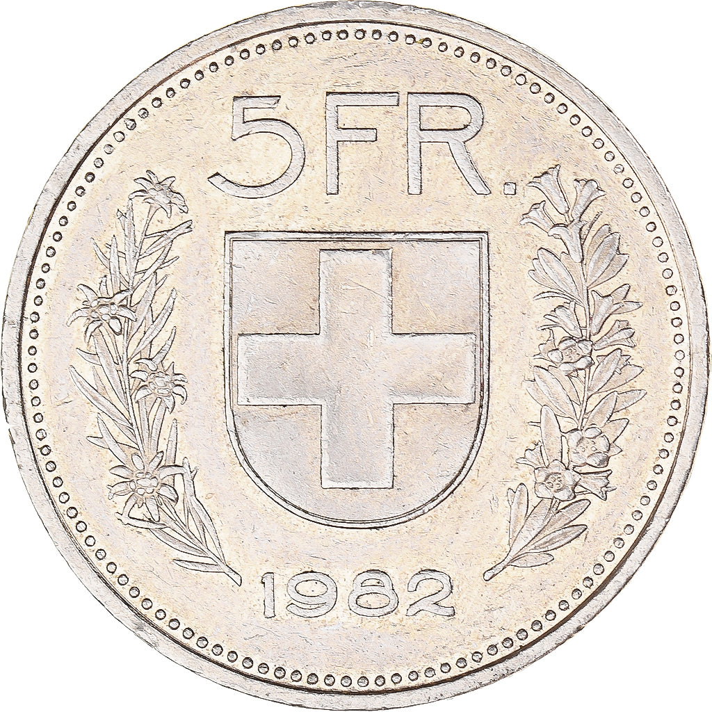 Coin, Switzerland, 5 Francs, 1982