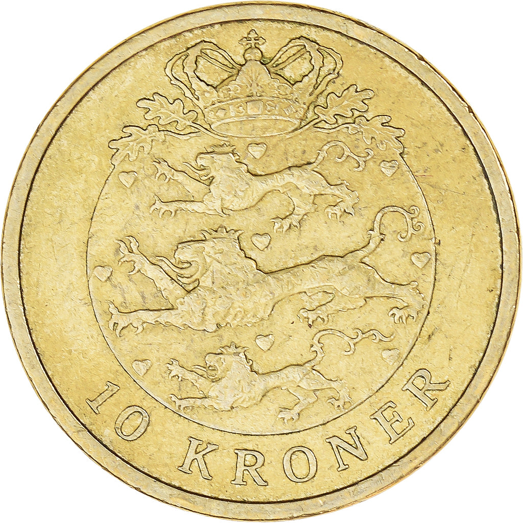 Münze, Dänemark, 10 Kroner, 2004