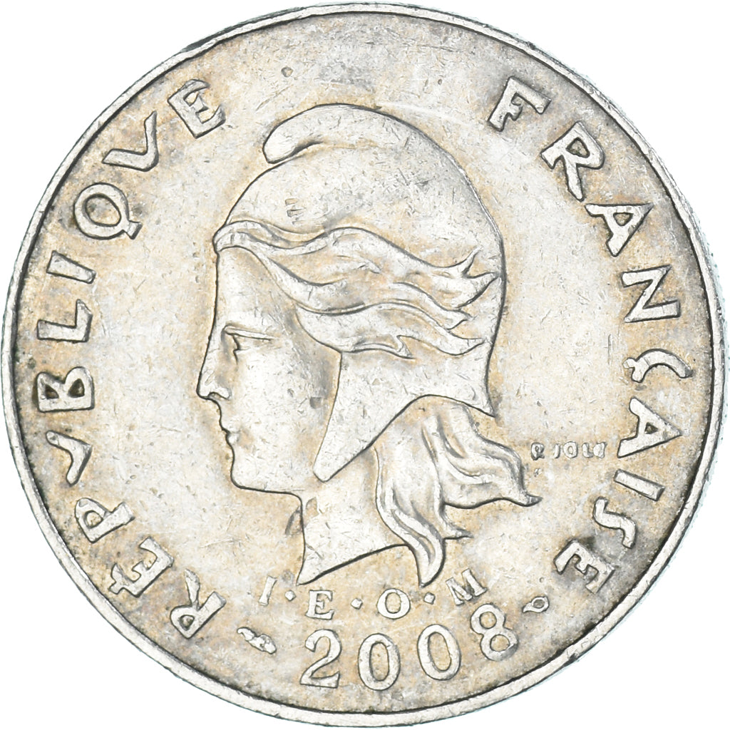 Coin, French Polynesia, 20 Francs, 2008
