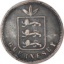Monnaie, Guernesey, 4 Doubles, 1864