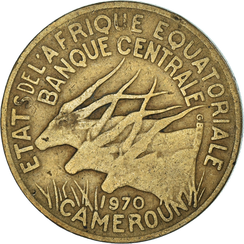 Moneta, Stati dell’Africa equatoriale, 25 Francs, 1970